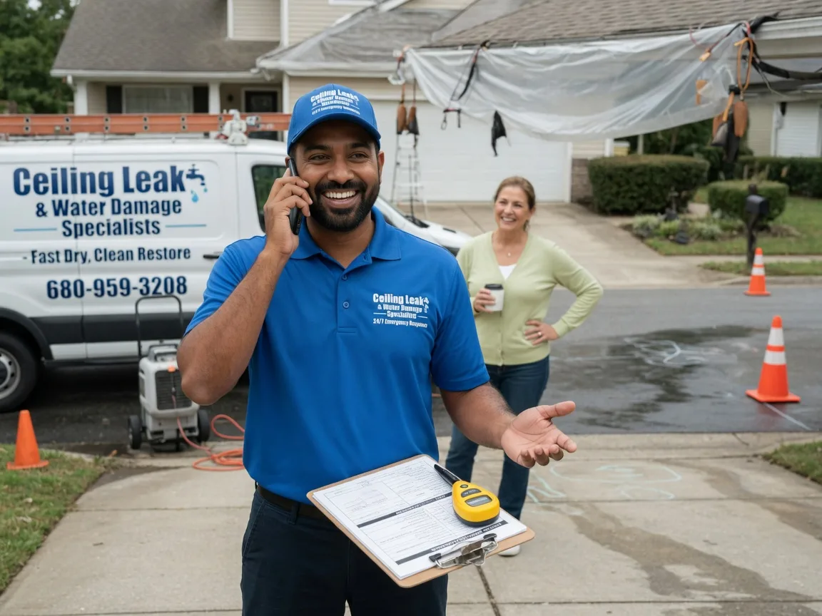 Ceiling Leak Cleanup Haskell, OK FAQs
